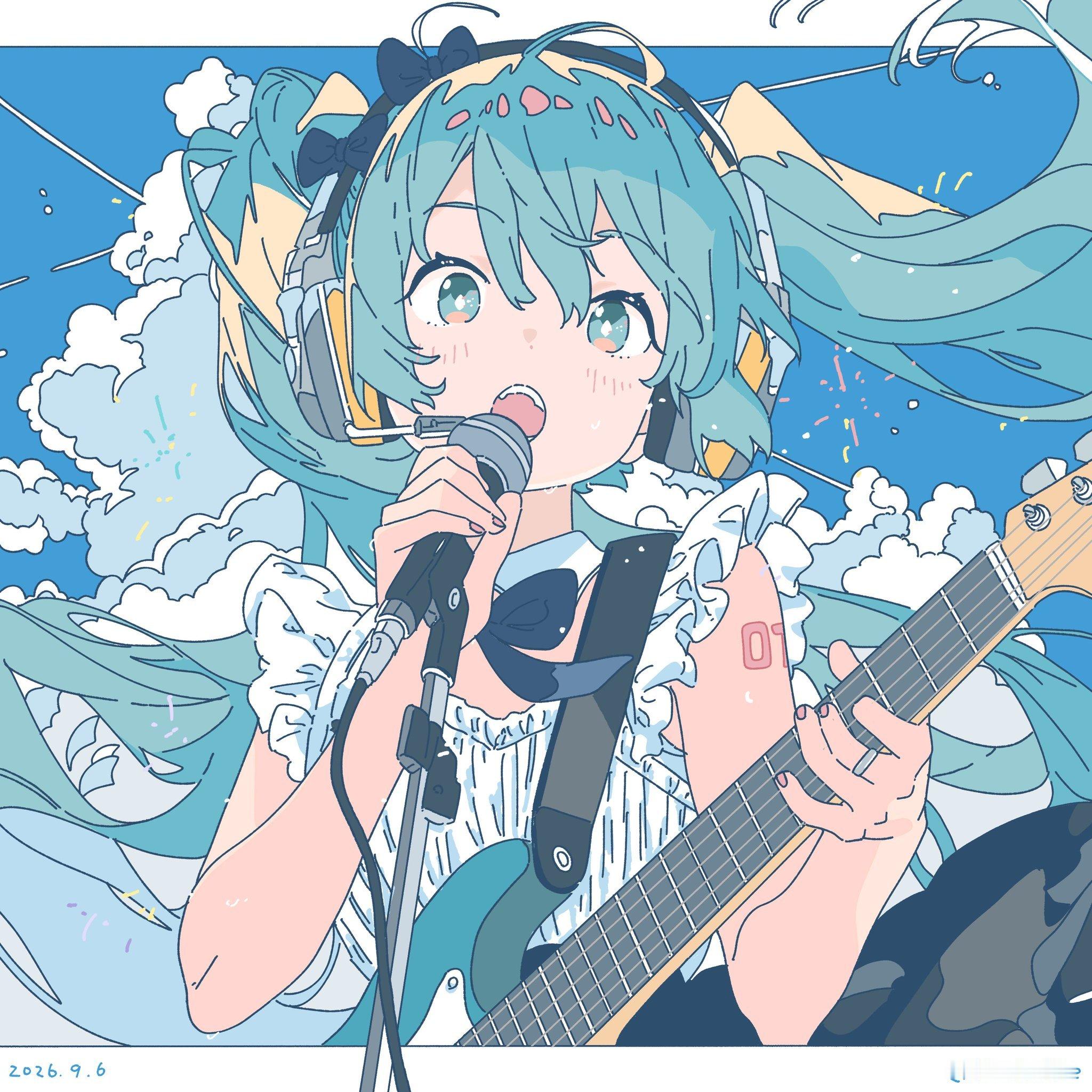 初音未来我们miku世界第一公主殿下这张真的太好看了.[哇](绘:illmati