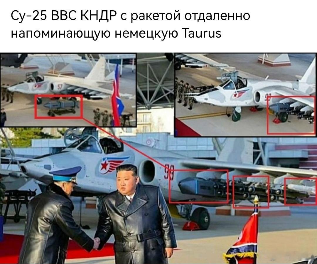 朝鲜空军的苏-25强击机挂载了类似德国金牛座的远程导弹 