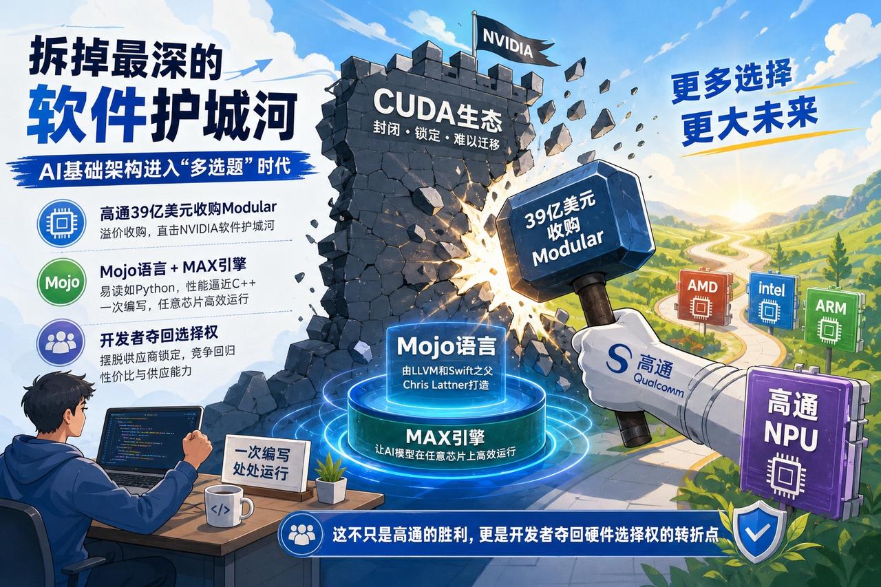 【高通的39亿美金豪赌：AI芯片的“普通话”时代来了】

高通最近斥资39亿美元