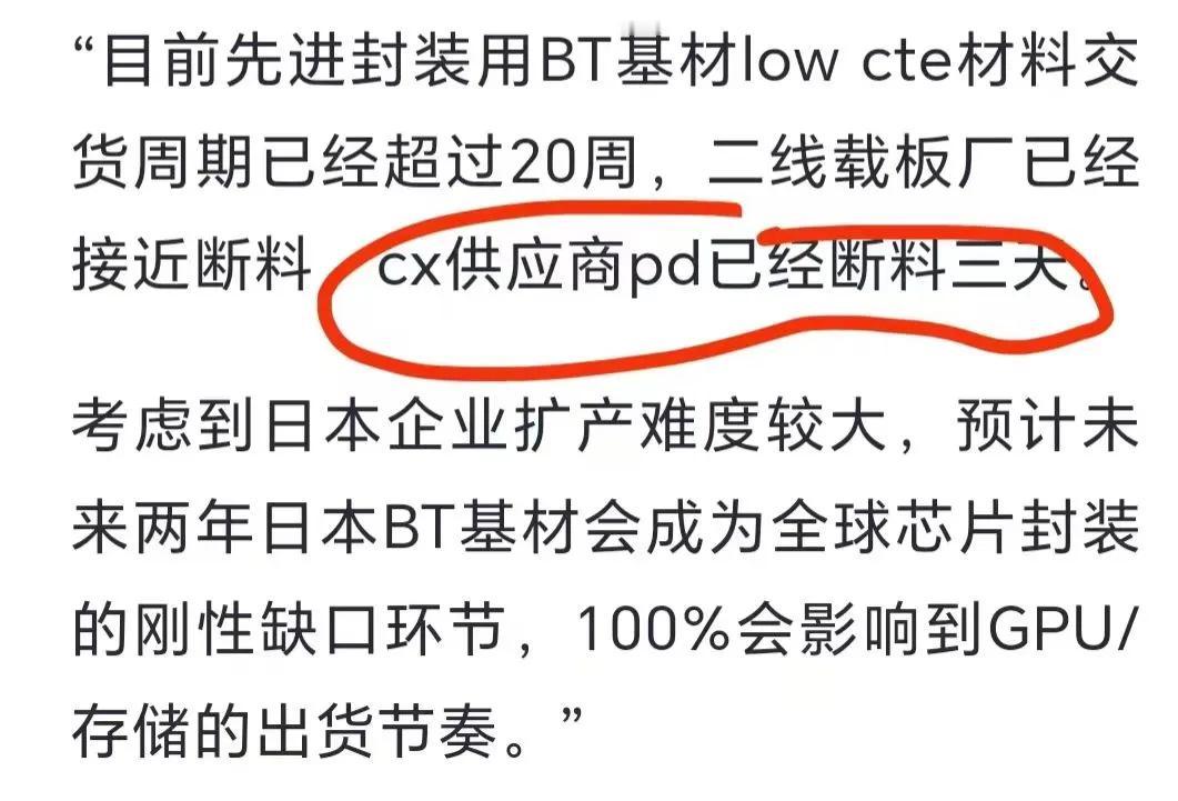 预期差最大的AI核心环节。

目前GPU出货节奏依旧卡在电子布（图一）。low 
