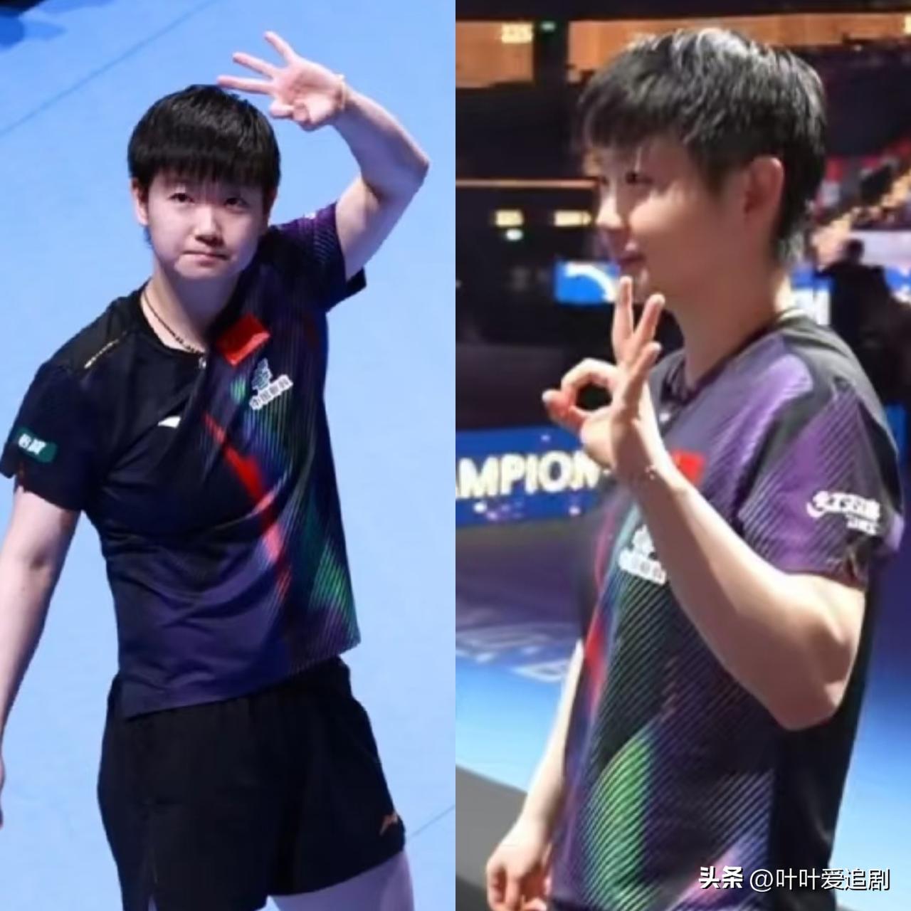 孙颖莎今天高达连胜以后
大家有没有发现一个细节
简直太治愈了！

今天孙颖莎4-