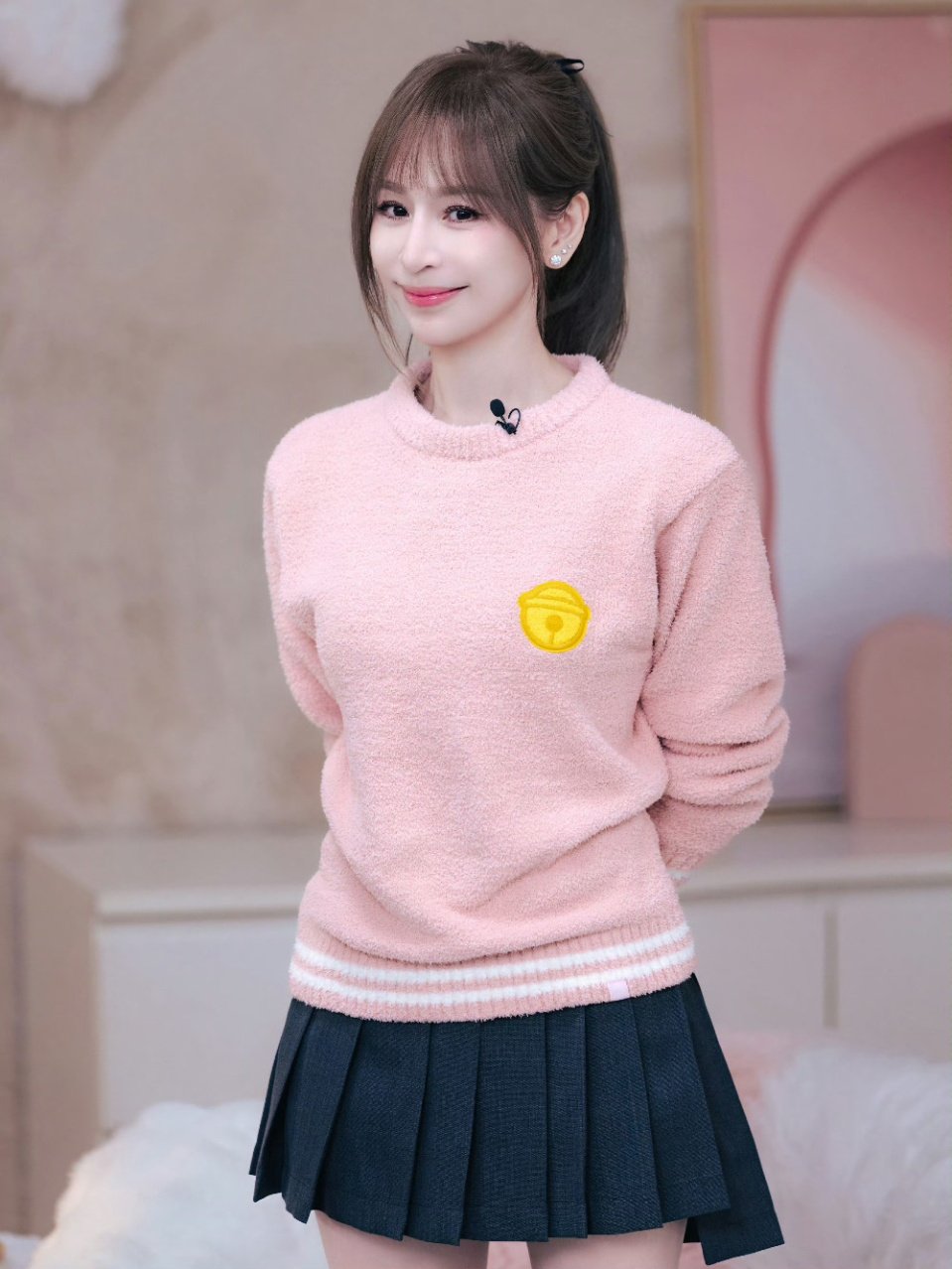 王心凌可爱暴击王心凌暖绒绒造型 王心凌粉色穿搭好少女啊[打call] ​​​