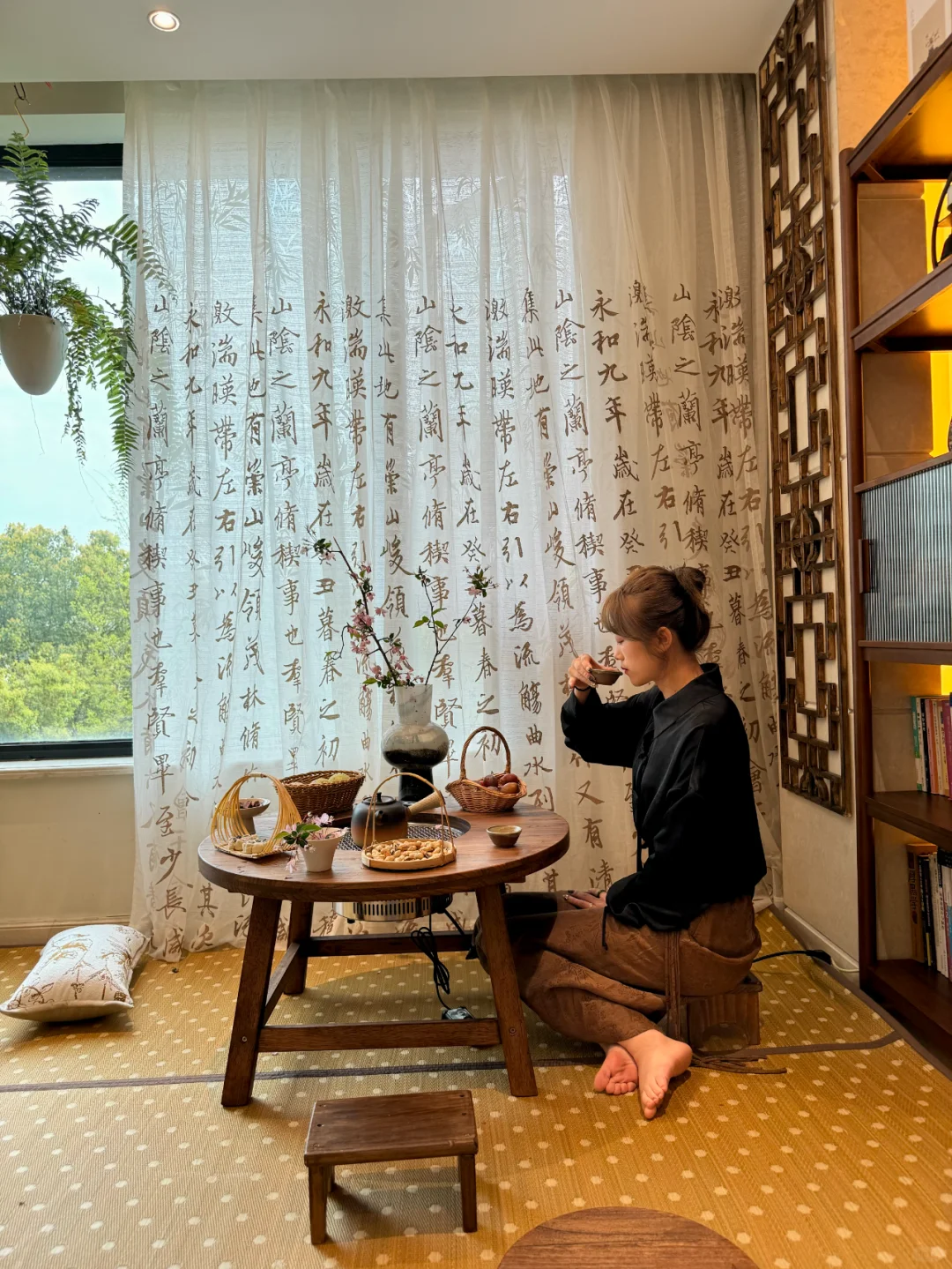 榻榻米地毯✖️复古国风茶室