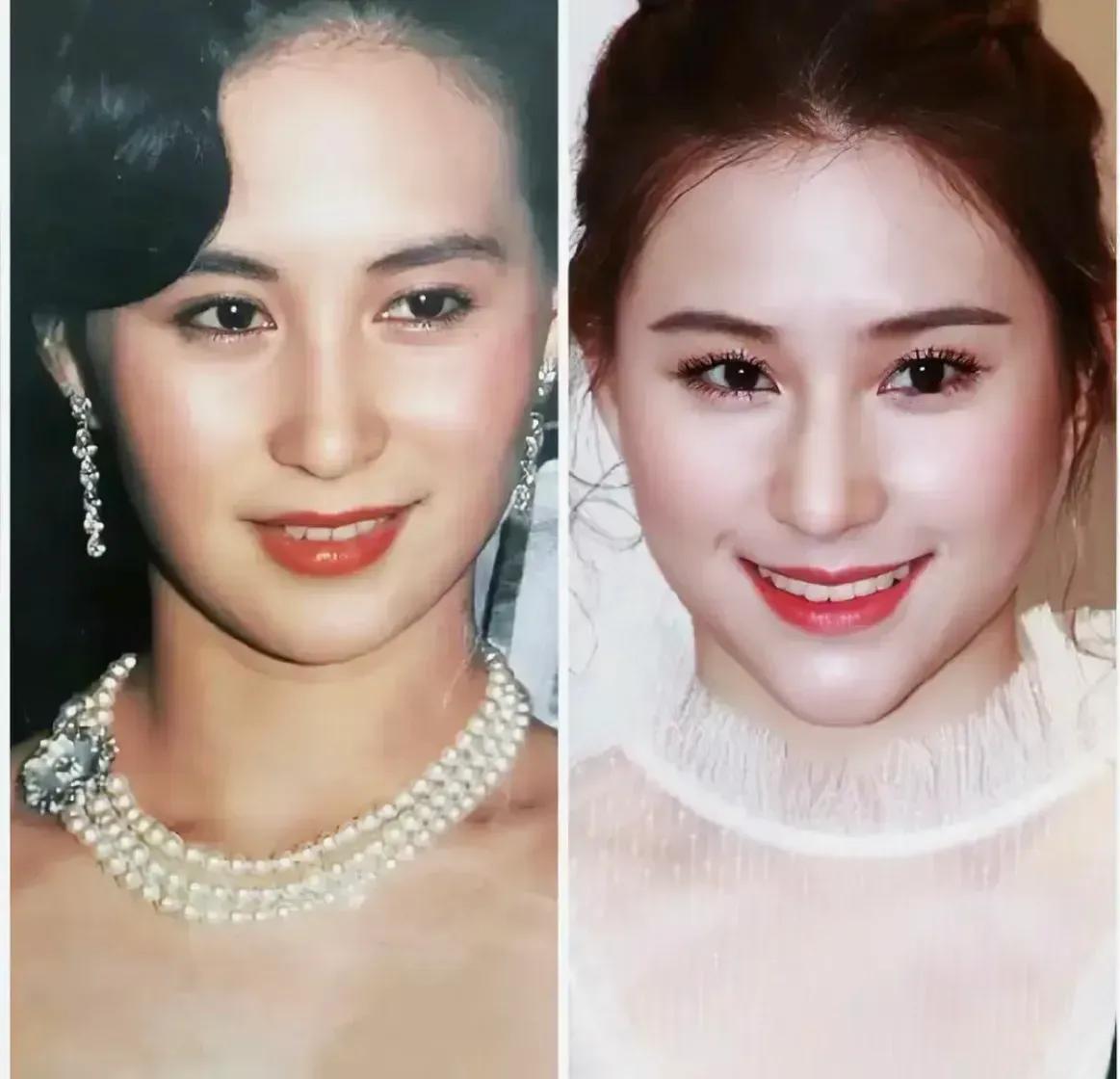 说实话，赌王那么帅！怎么这两个女儿一点都没随他，还是何超琼最好看！#娱乐# #明