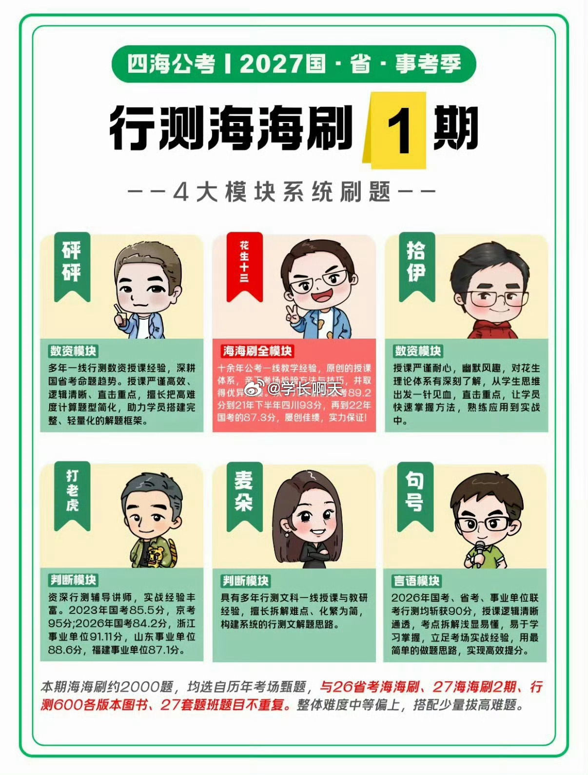 没搞错  真的是全网最快更！！！27花生行测海海刷1期（更 逻辑刷题5-6 以及