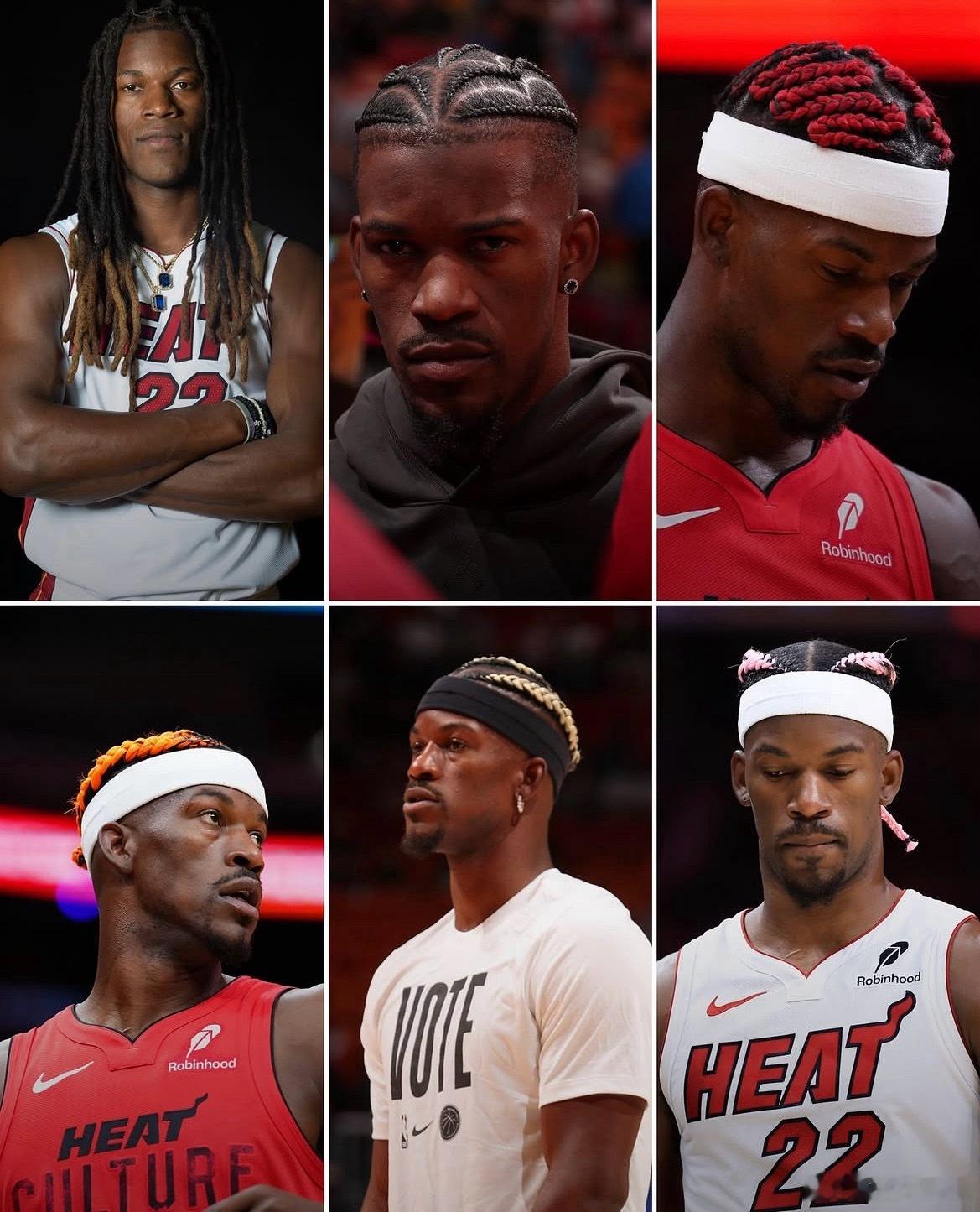 巴特勒在热火做过的那些发型nba巴特勒 ​​​