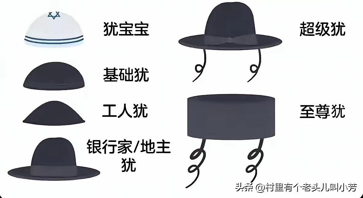 犹太人是分等级的。等级从帽子上的服饰都能分辨的一清二楚。马云在哭墙时，戴的那个小