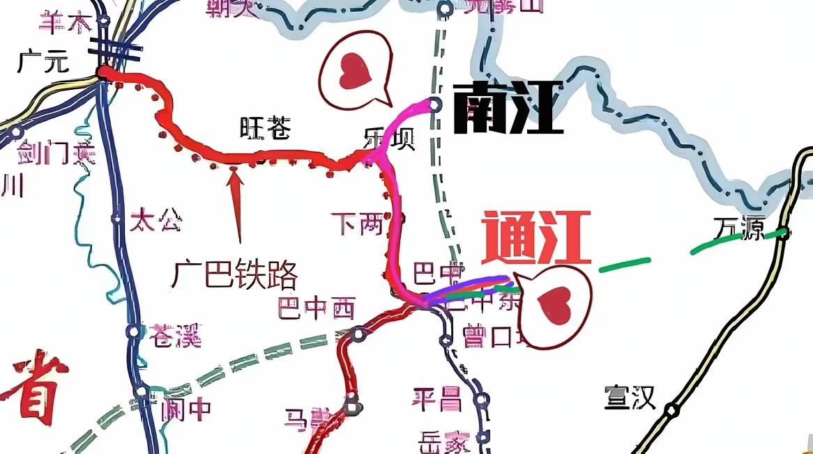 广巴达铁路改造部分路段是160公里时速，而广元段部分路段是100-120公里时速