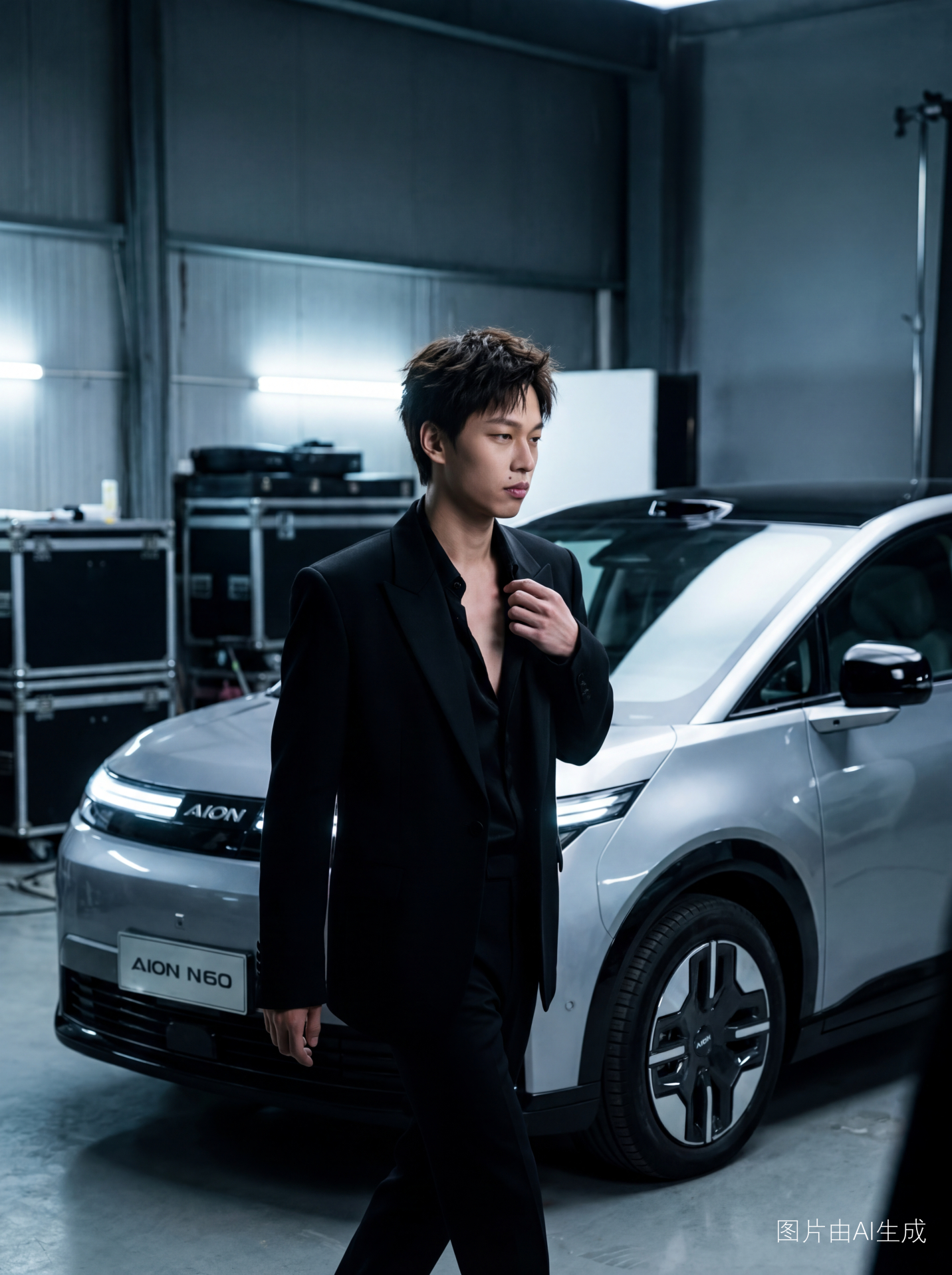 谁做谁好看！黑西装造型搭配N60，这不是妥妥的都市高定大片既视感，这排面我能吹爆