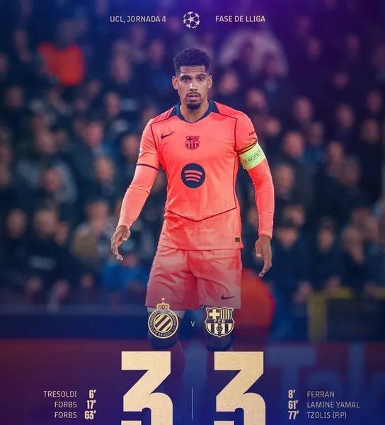 亚马尔17岁，一脚踢醒巴塞罗那。
费尔明送两次助攻，费兰破门，可球门还是漏风。