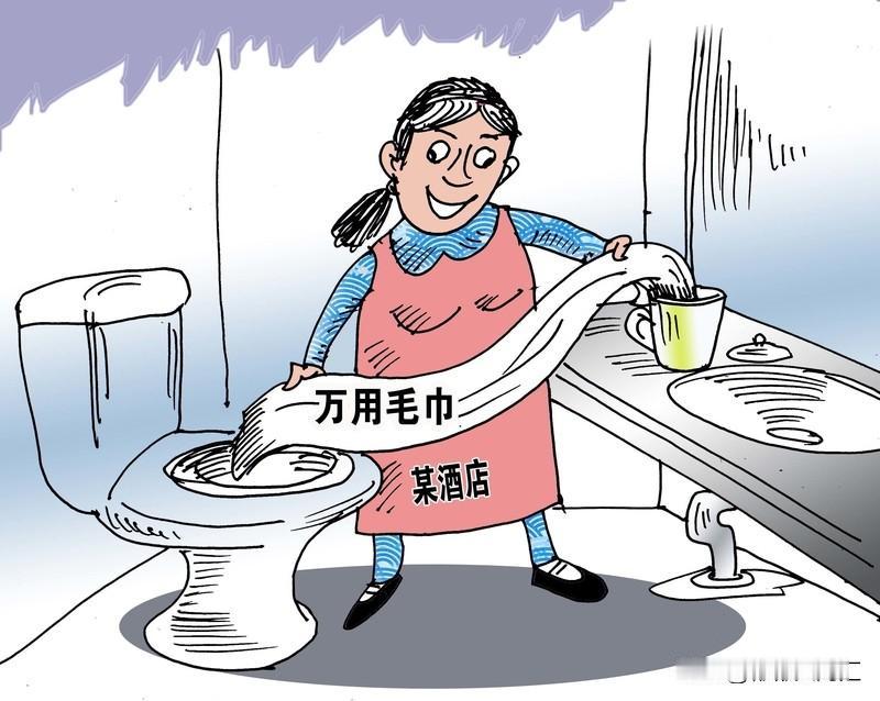 我是绝对不会用酒店里的毛巾洗漱的。之前刷到涛子在西安酒店用毛巾给娃擦身，网友都炸