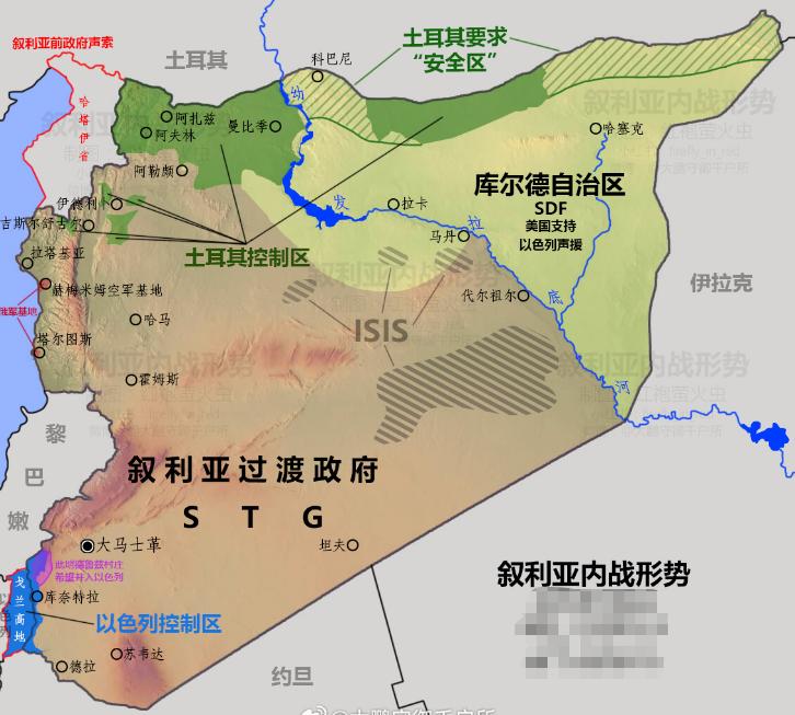 以色列强调绝对不会退出叙利亚领土！

目前以色列占领了戈兰高地周边的广大区域，并