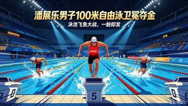 标题：后程绝杀！潘展乐男子100米自由泳卫冕夺金