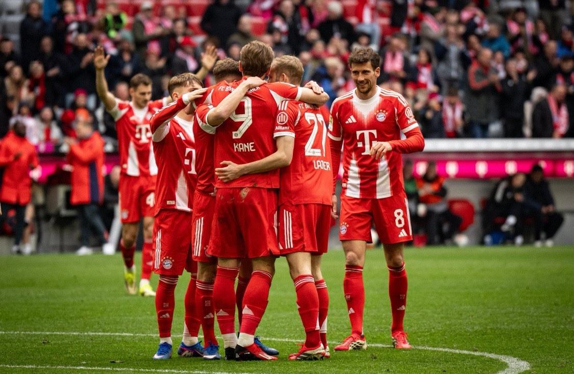 即将打破45年前的纪录，拜仁距离德甲历史单赛季进球纪录只差4球！本轮主场4-0大