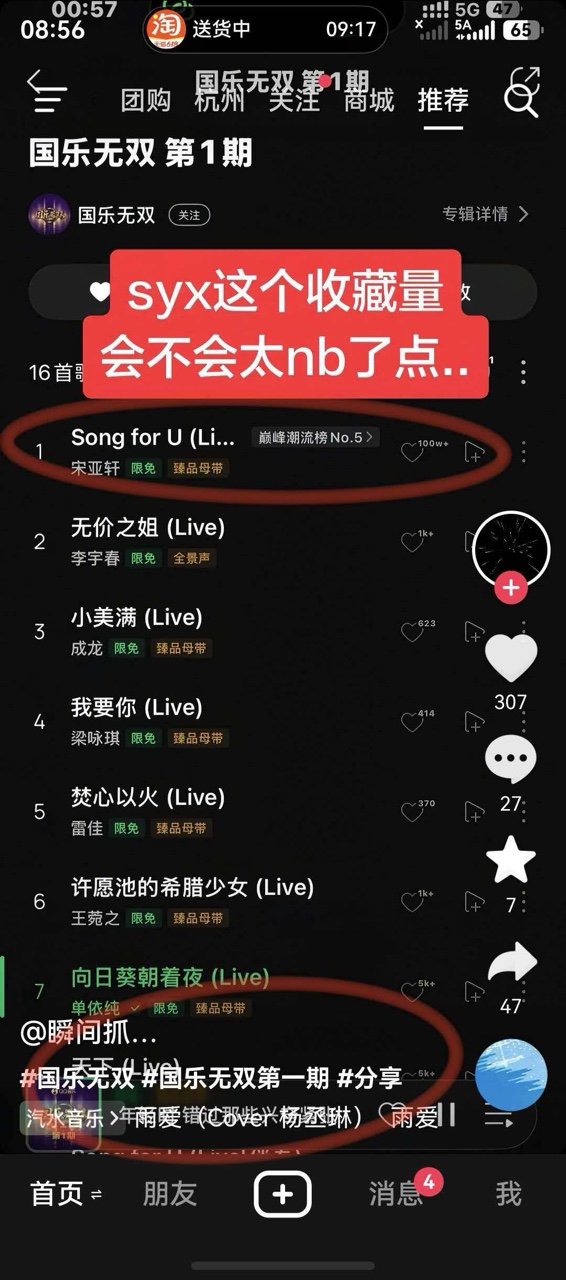 宋亚轩SongforU收藏破百万宋亚轩国乐无双首期收藏破百万哇！宋亚轩Songf
