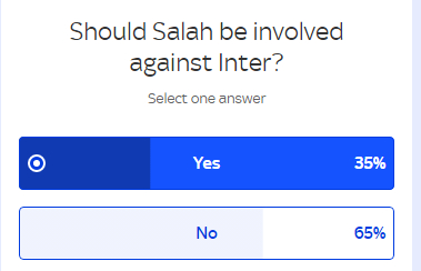 萨拉赫不会随队前往意大利 