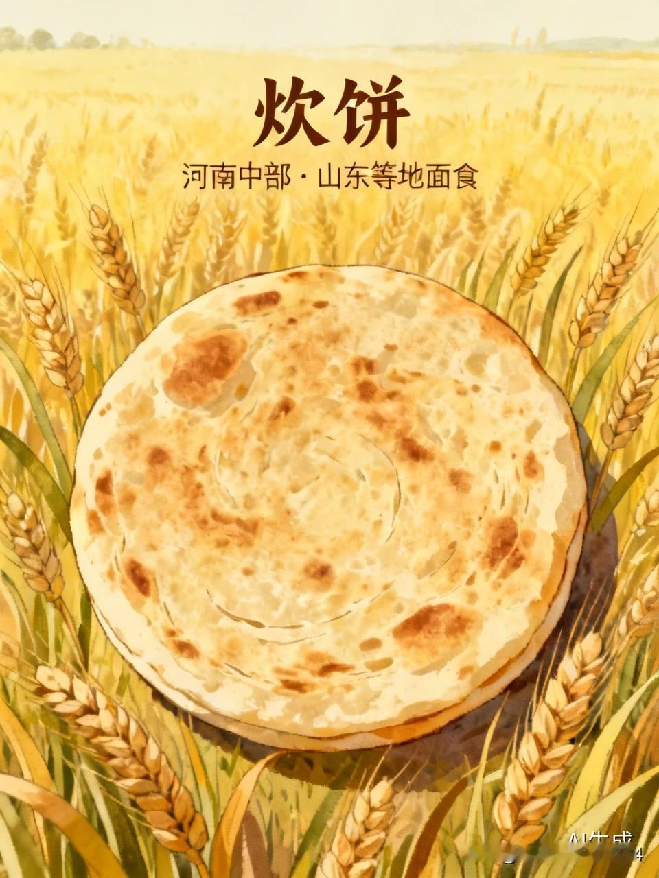 炊饼。
武大郎卖的是炊饼。
坐标河南中部。河北，山东
等喜欢吃面食的地方，[微风