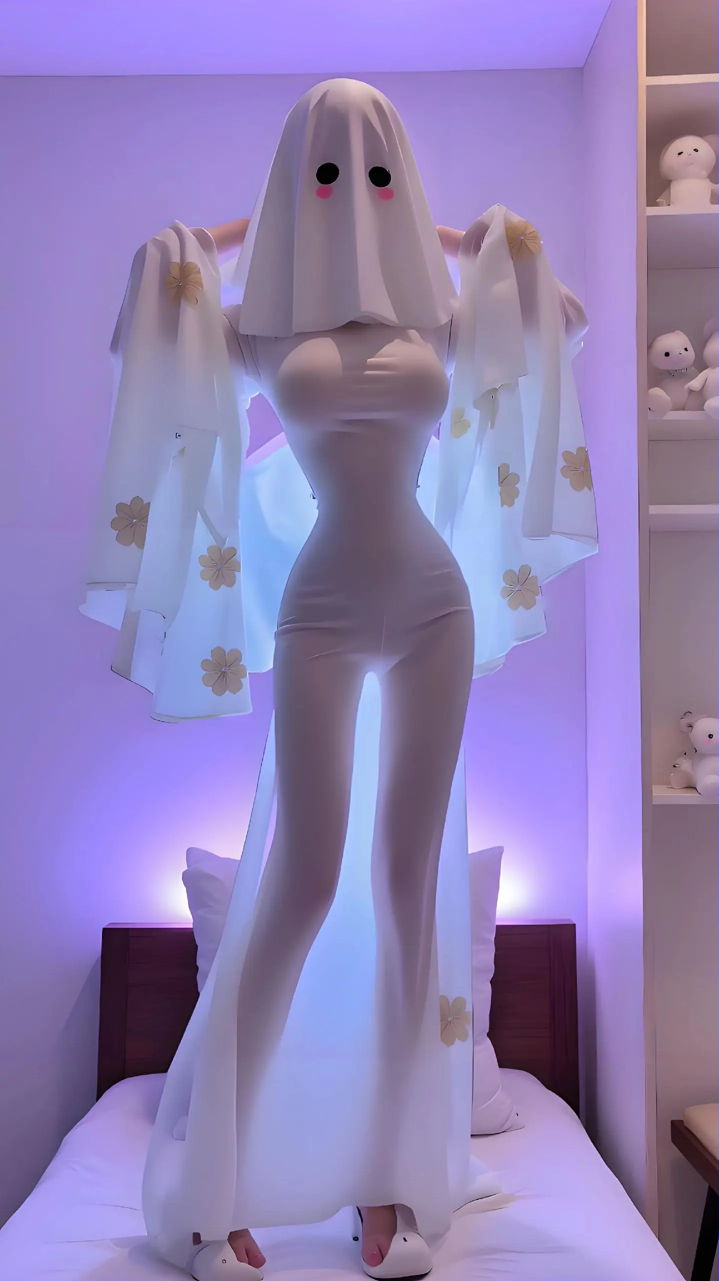 再不跑就要来抓你咯 幽灵娘cos