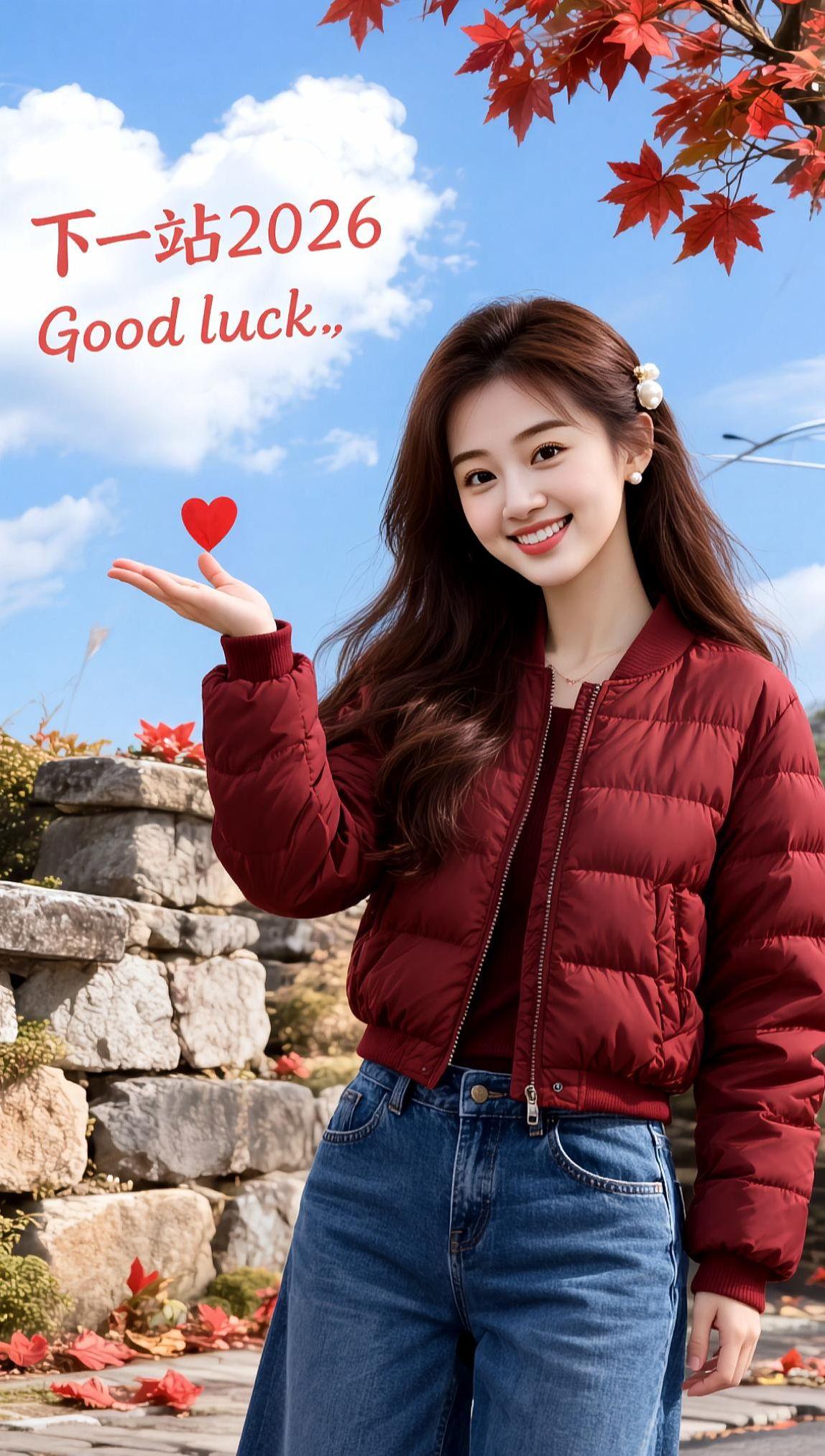 AI秋日生活照 抖音ai创作 高颜值