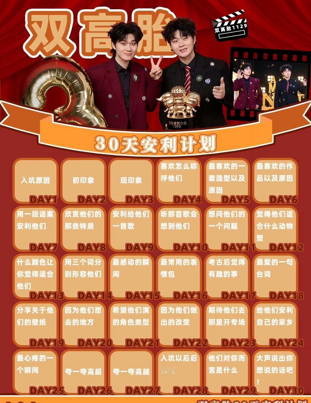 打卡不知道第几天～
有很多问题想问他们呀，比如说最近有没有打游戏啊？最近有没有好