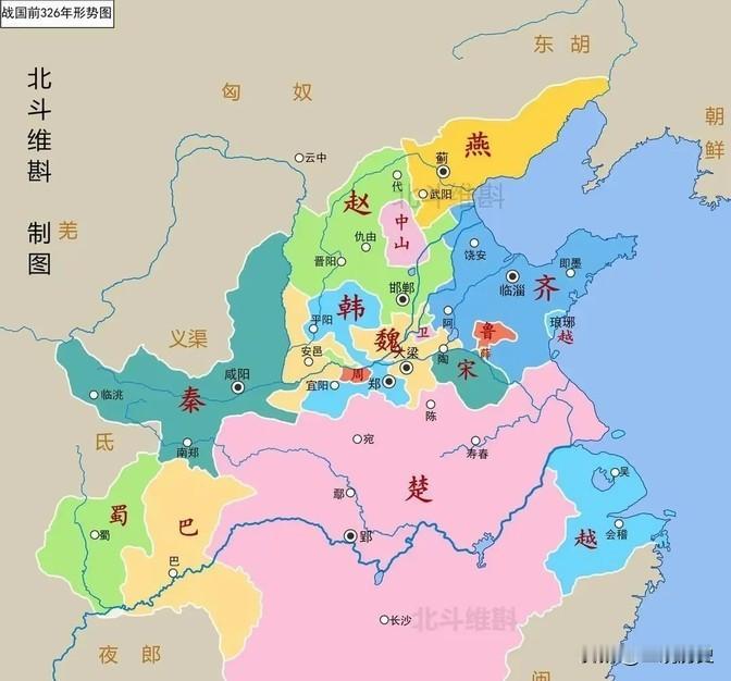 楚国的领土要是放到后来的时代，完全有能力统一整个国家。
素材来自网络，如有侵权请