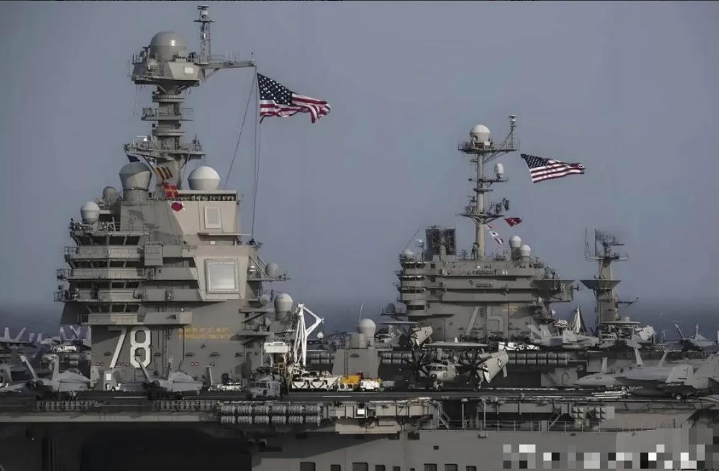 美国航母动不了！很多人以为是被伊朗的导弹吓住了。错了！真相是，白宫的刹车片被盟友