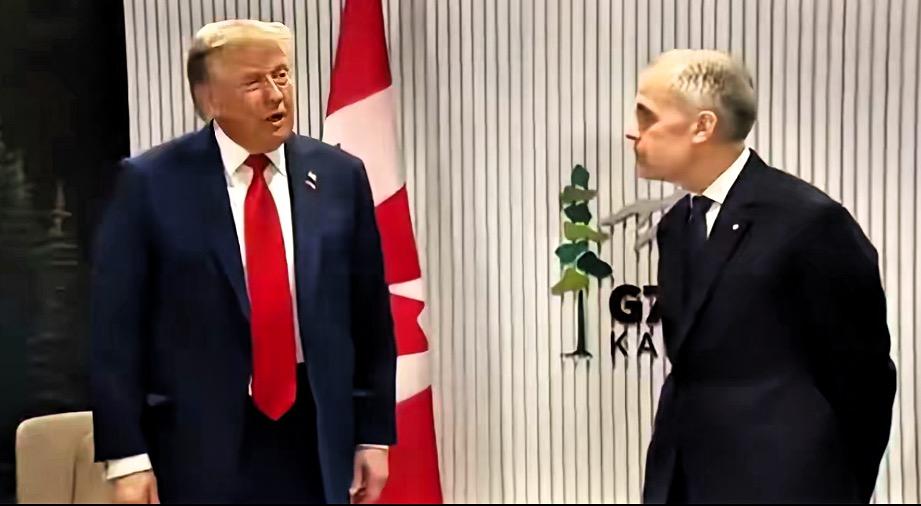 加拿大总理卡尼在G7峰会上告诉美国总统特朗普：“只有不到 3% 的加拿大市场份额