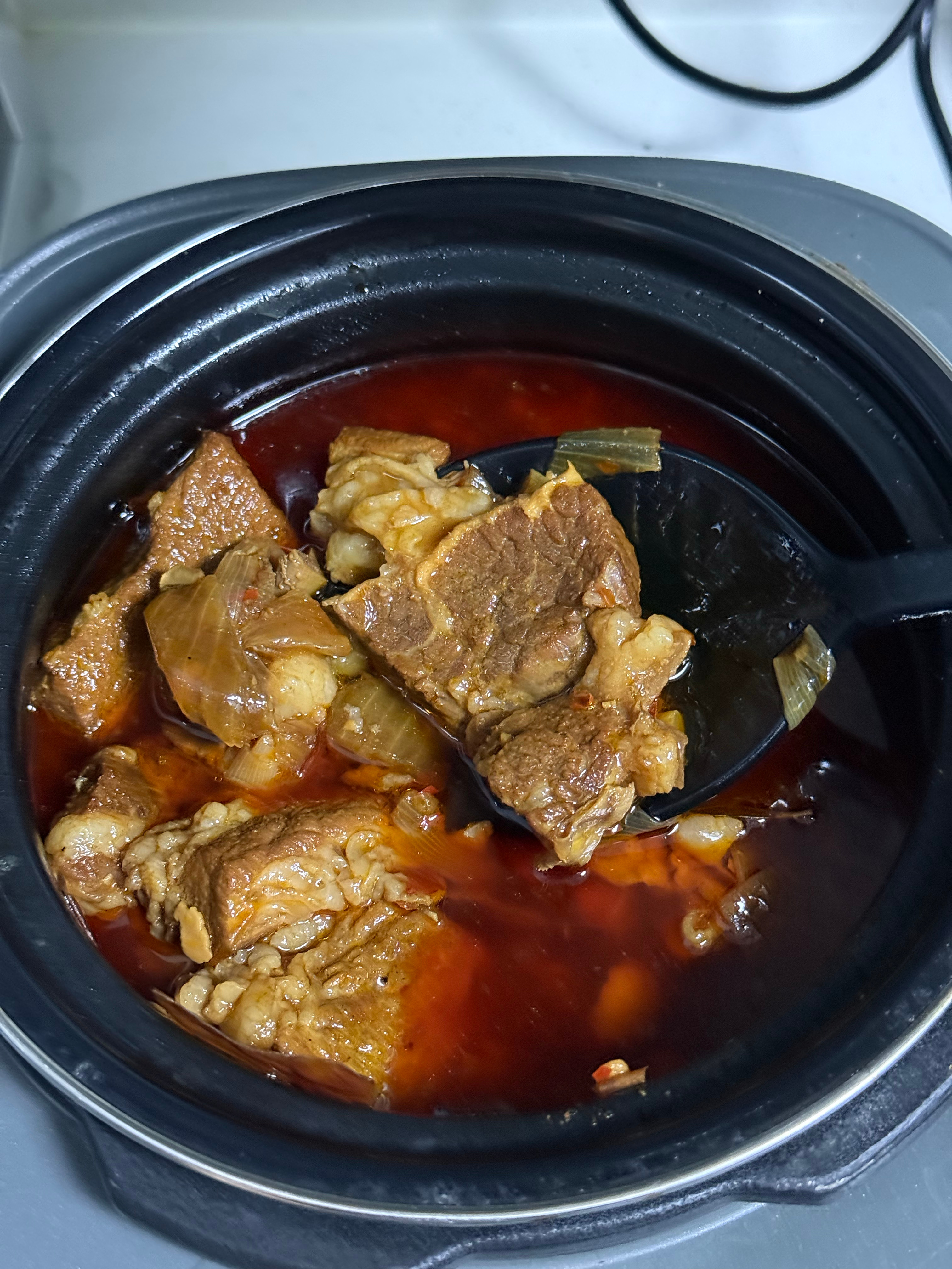 天蝎男的这锅红烧牛排骨给我香懵了[淡淡的][淡淡的] ​​​