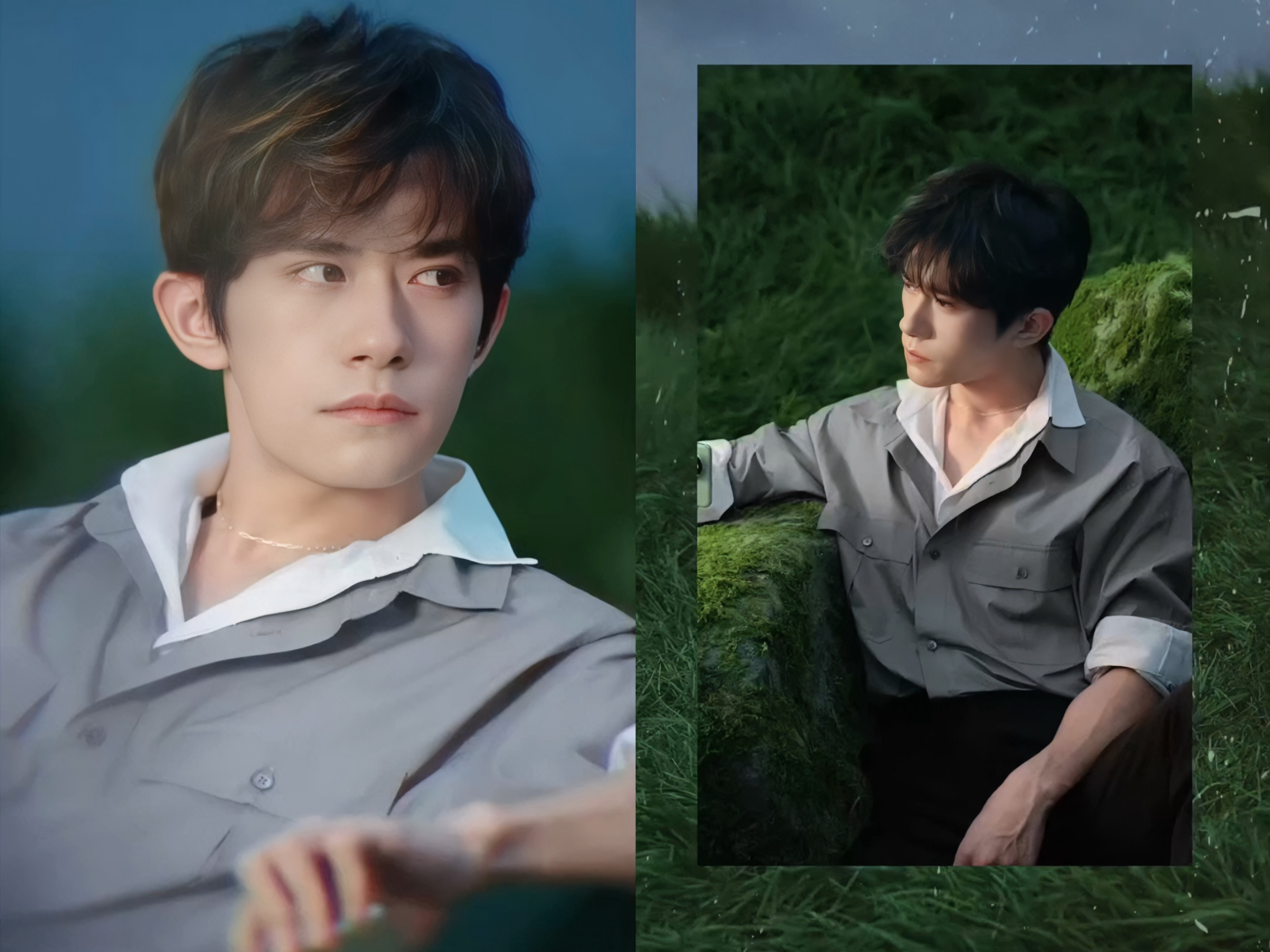 #易烊千玺白发挑染##易烊千玺卷发少年感#易烊千玺和挑染发型的适配度满分，千玺弟