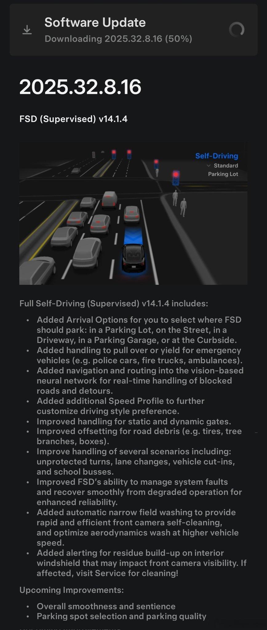 距离v14.1.3一周都不到，V14.1.4又来了……特斯拉fsd ​​​