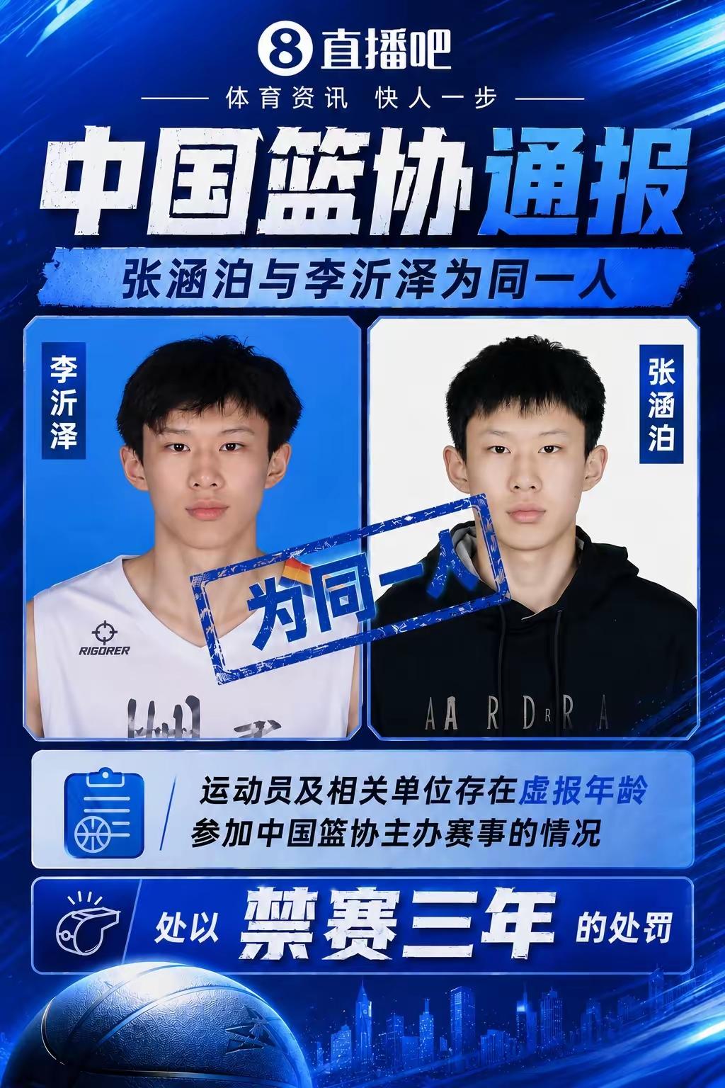 群众的眼睛是雪亮的，两个年龄不同，姓名不同的人，因为打球姿势相同，被群众质疑为同
