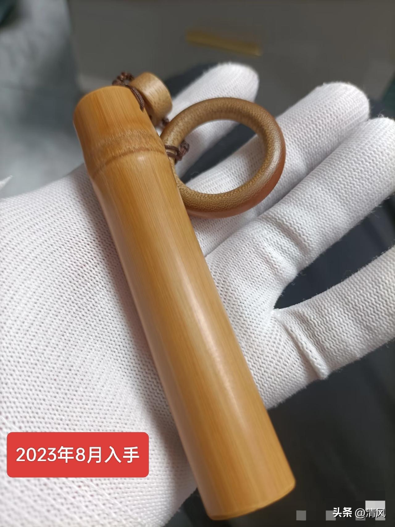 2023年入手的实心竹，本想着好好盘玩一番，结果一直也没怎么上心。

平时基本就