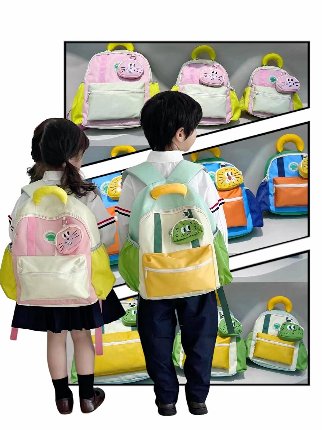 快快快！这么好看的多巴胺小书包，假期出门游玩或上幼儿园背都很实用！