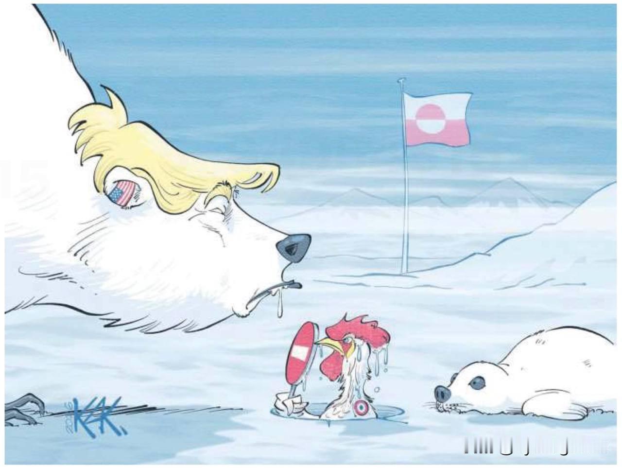 🇫🇷法国媒体正津津乐道地报道着他们傲慢的马克龙总统立即与德国就格陵兰岛的兵力