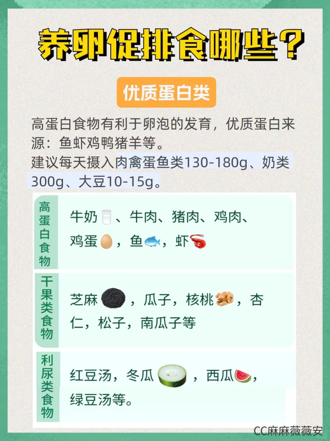 高效备孕 养卵促排吃什么？