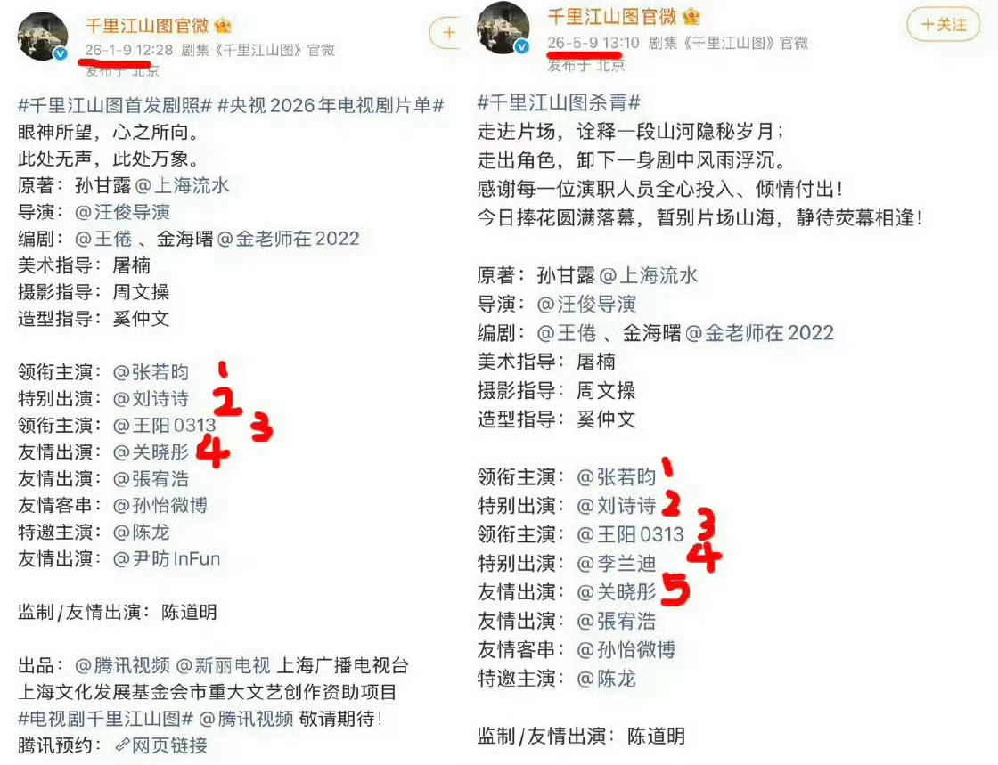 上面不是说演员不能番位论了吗？李兰迪关晓彤粉丝还在扯番位？李兰迪压番关晓彤