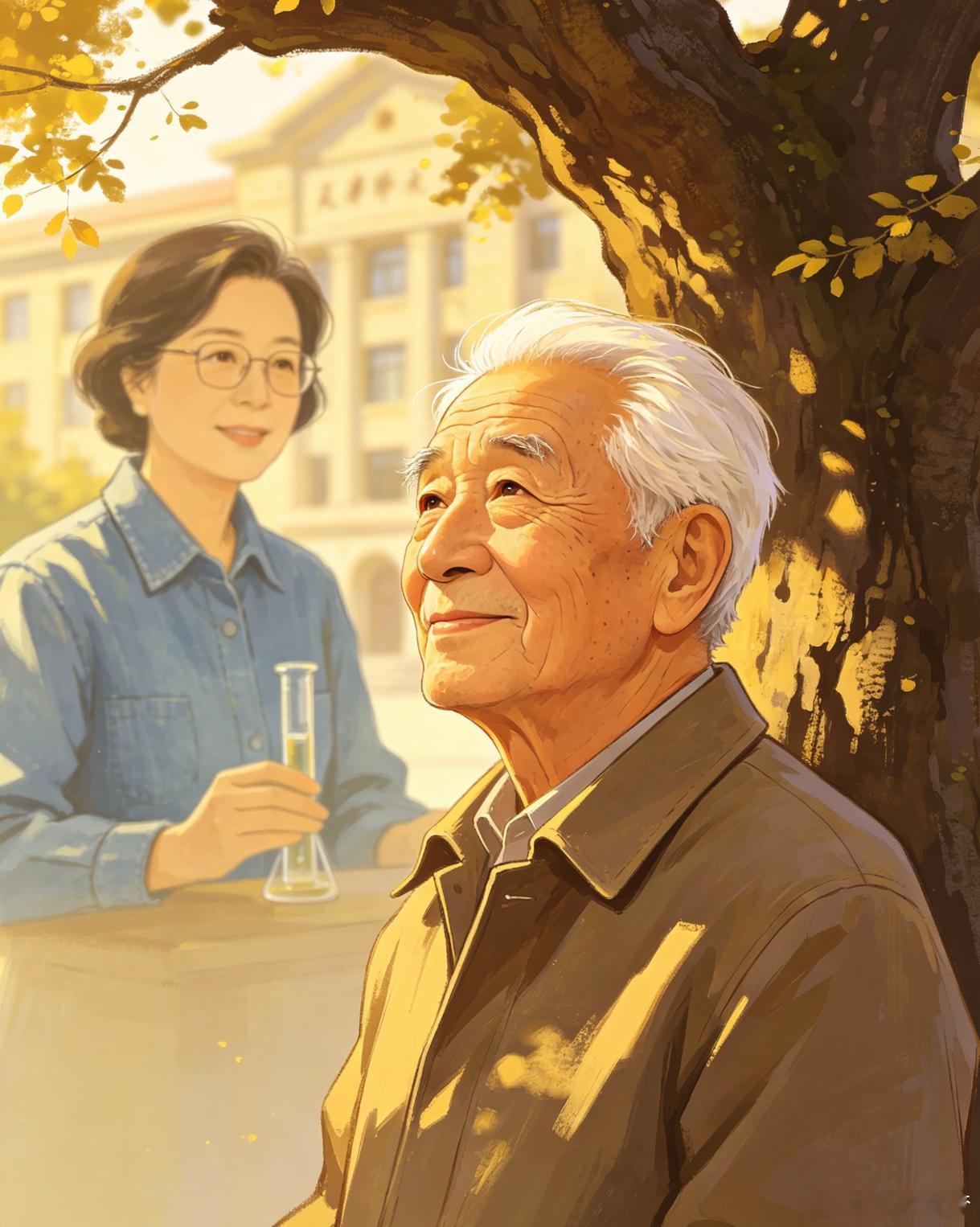 临别时他握着我的手说：回到天津，请您去师大看看淑敏，您就说我叫您去看她的。去年她