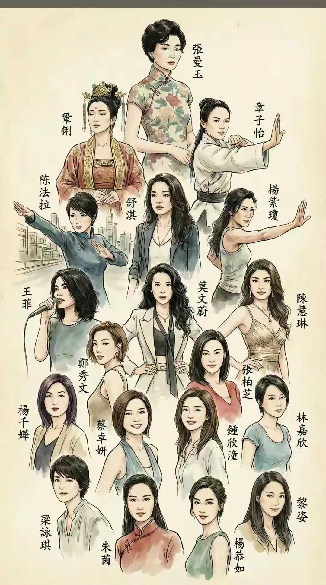 认识这些人的都不年轻了吧