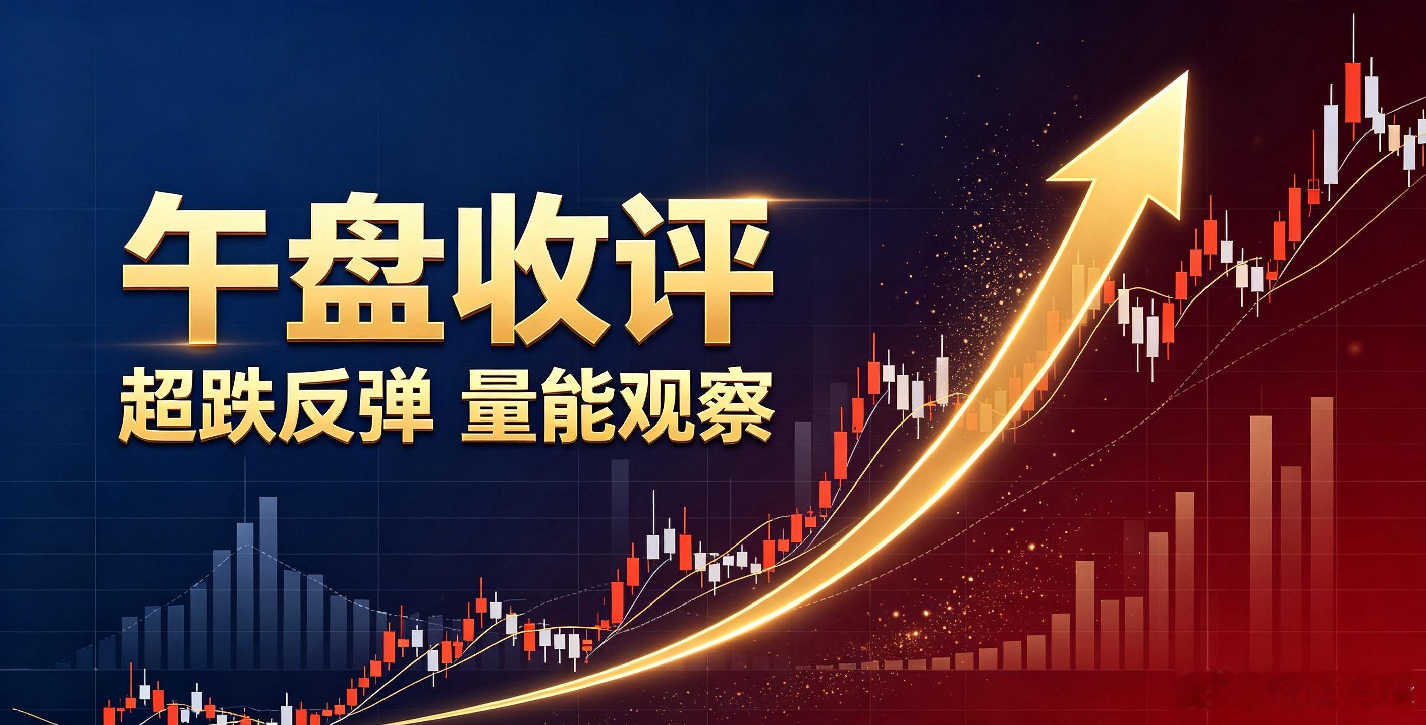 午盘收评：早盘市场走出超跌反弹行情，各大指数集体高开，双创板块率先拉升，涨幅一度