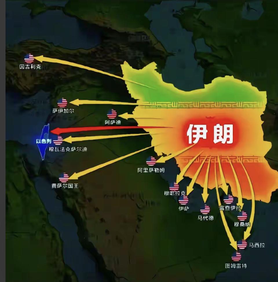 凡是插着美利坚国旗的地方，除美利坚本土，伊朗都会揍一遍。关键是人家是打不死的小强