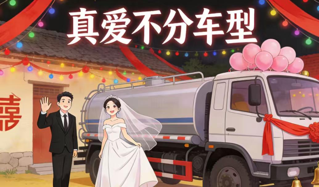 95后小伙用吸粪车当婚车，新娘却说：这是专属我们的浪漫
> 9辆洗刷一新的吸粪车