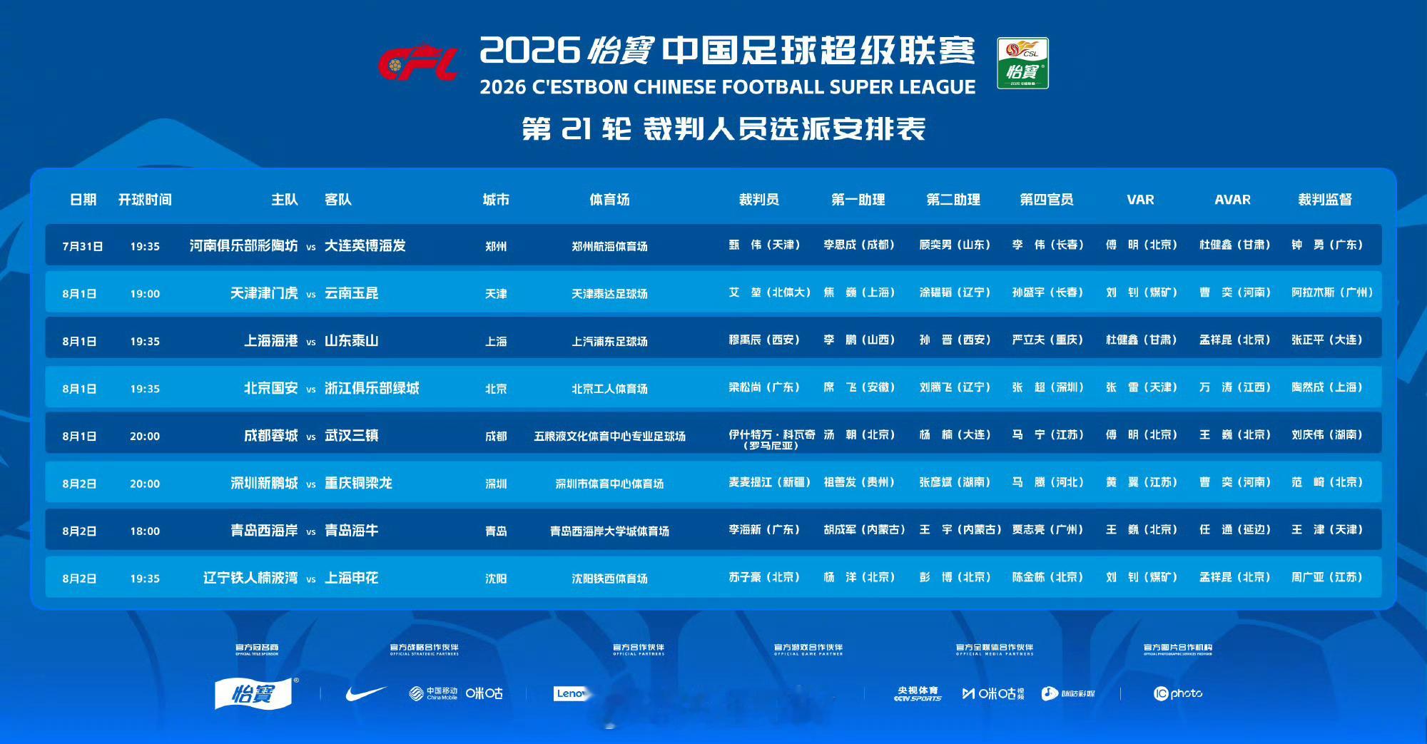 山东泰山上海海港vs山东泰山 比赛时间:2026.8.1日19:35分比赛地点: