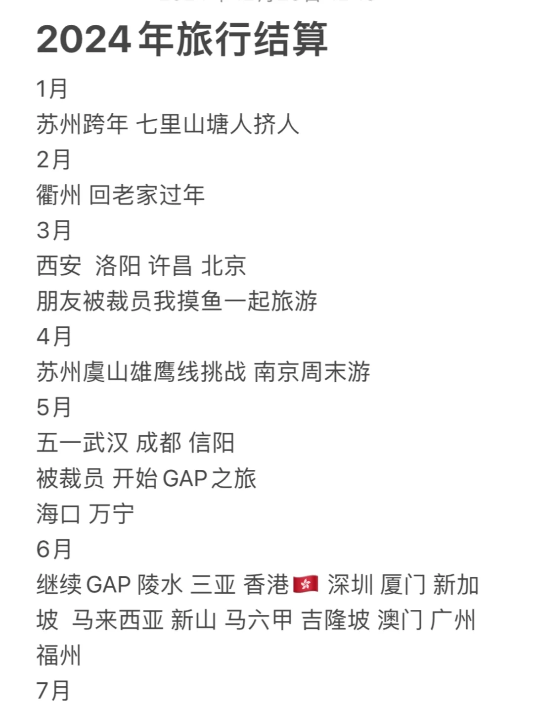 2024去了3个国家30几个地区什么水平