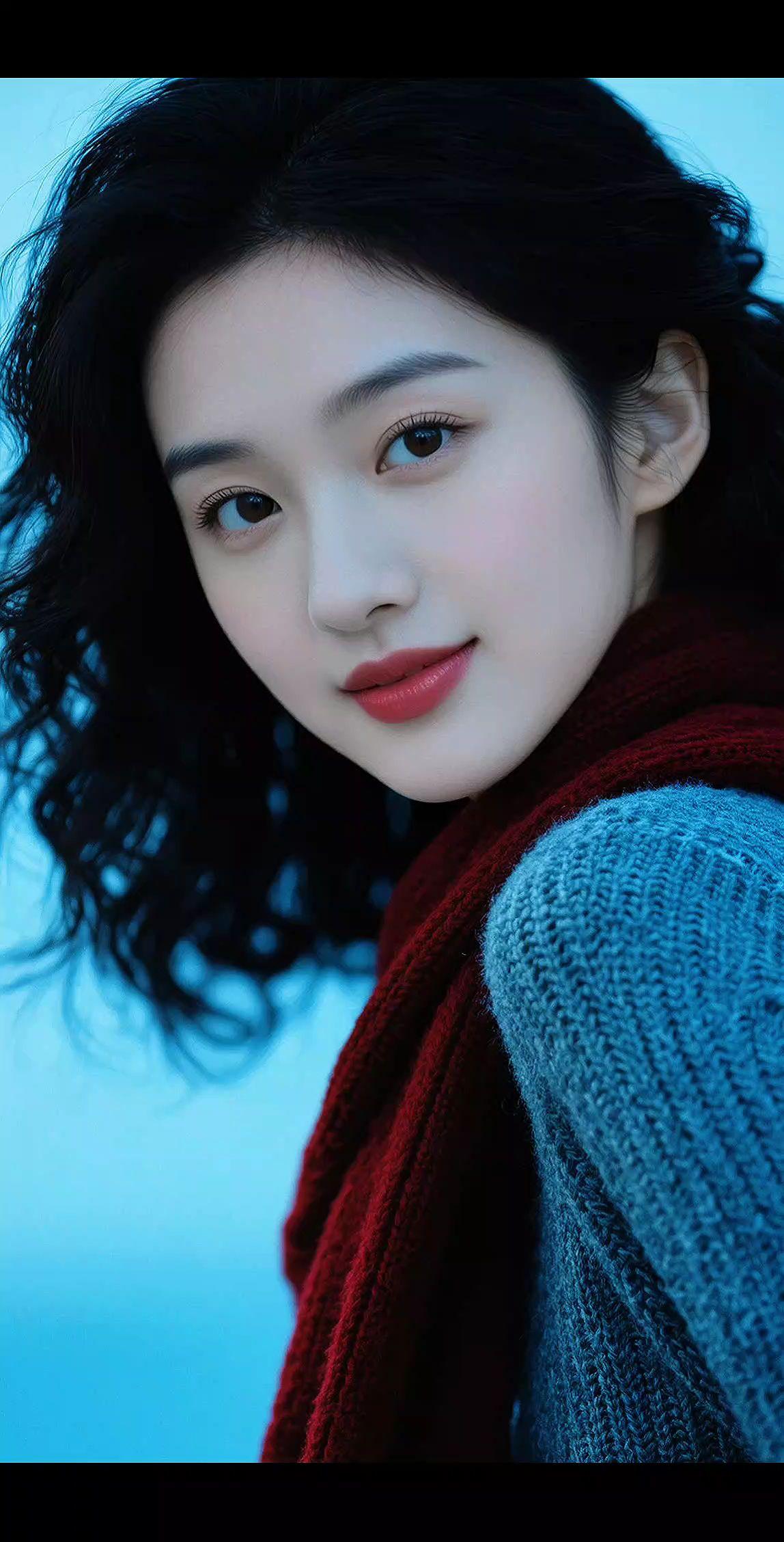 AI卷发暖照 抖音ai创作 作品分享