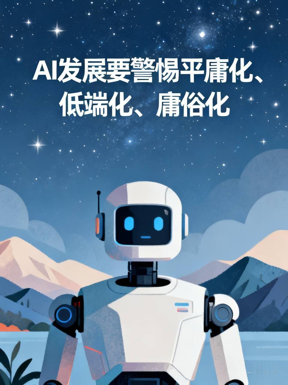 郑强：AI发展要警惕平庸化、低端化、庸俗化，机器人翻跟斗、表演武术博人眼球，就是