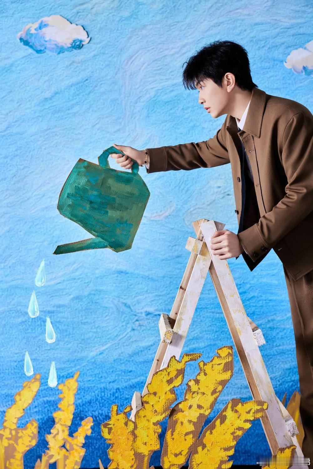 颜人中种地种到了音综颜人中这次造型绝了，满满田园感，仿佛刚从田间劳作归来，清爽又