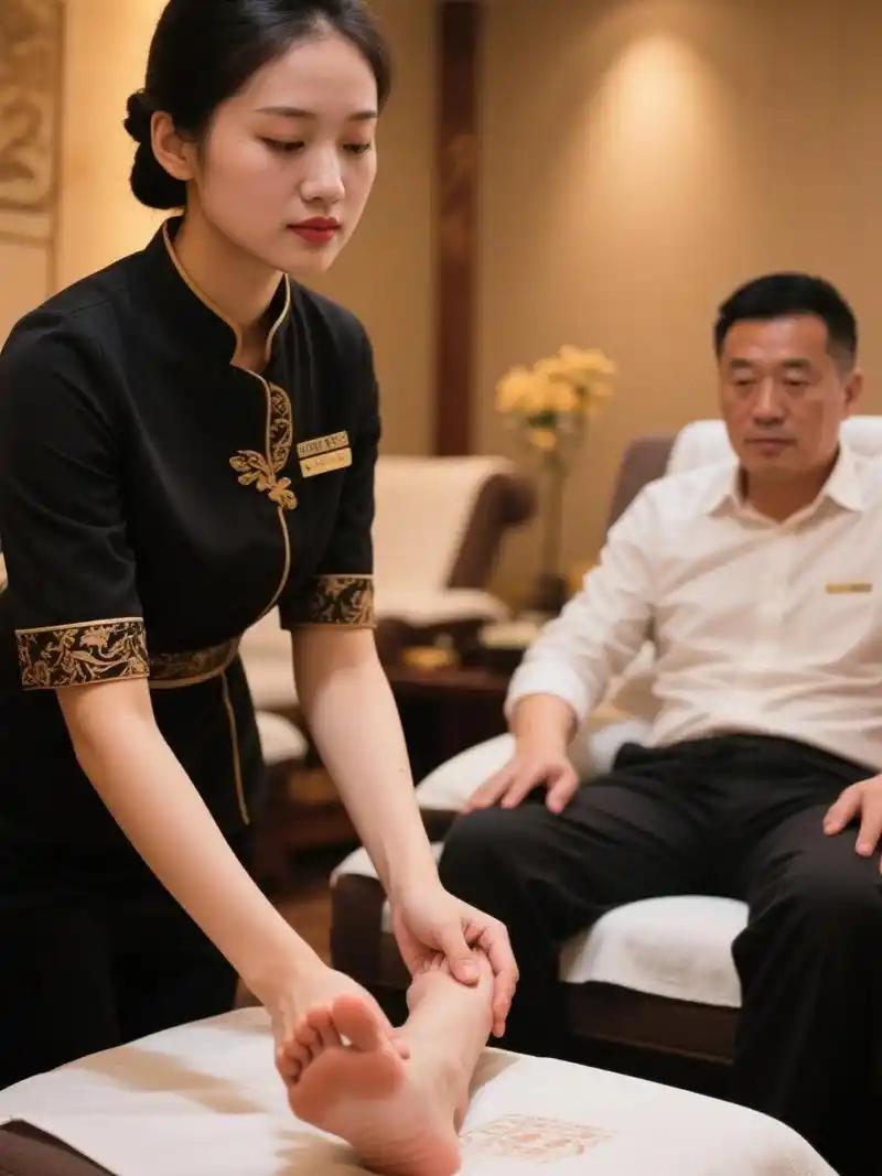 一位足浴阿姨说:
我给男人按摩，男人非得给我按摩。
说这叫反向按摩！
男人让我躺