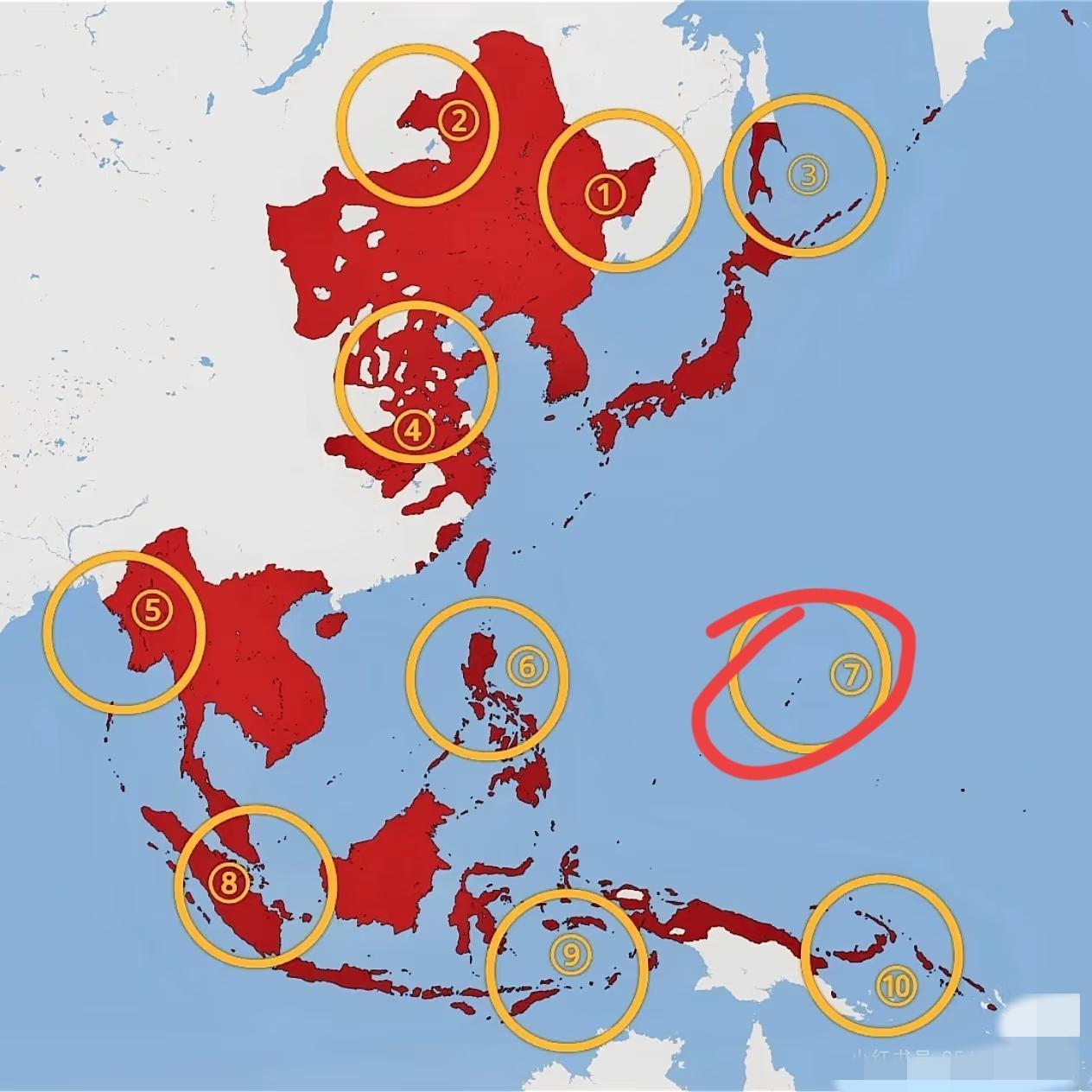 为什么7是历史上最容易突破的区域？[捂脸][捂脸]

历史上美军的选择就是7_中