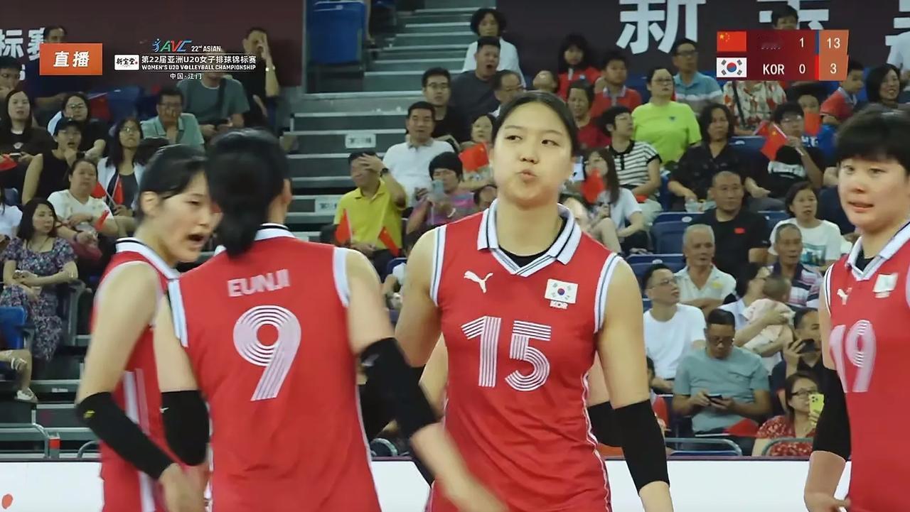 25-6！韩国好惨！中国U20女排太强了！
亚锦赛半决赛正在直播中，中国U20女