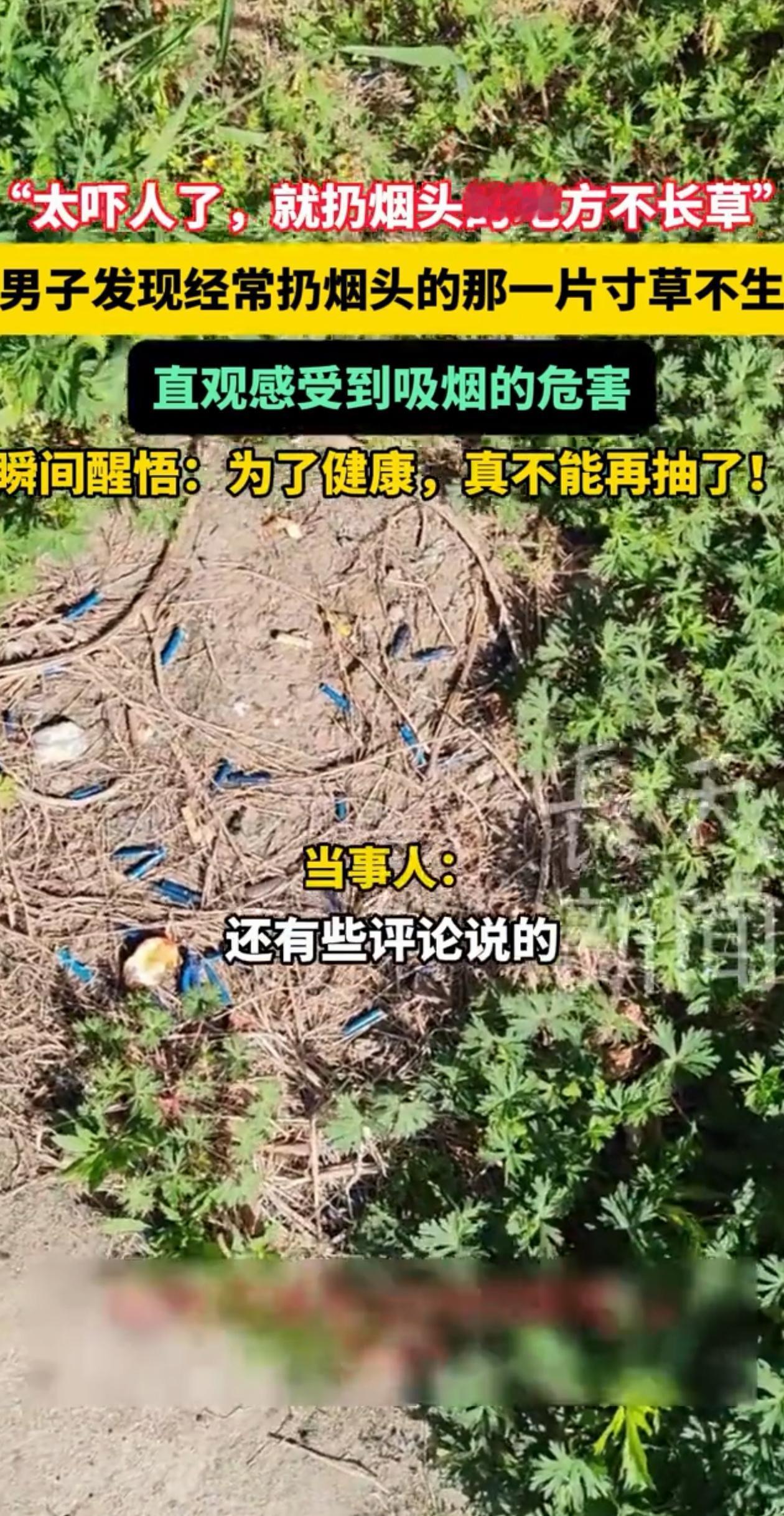 “真可怕！”江苏，男子上班的时候，习惯抽完烟就沿着窗口一扔，结果最近他发现了个怪